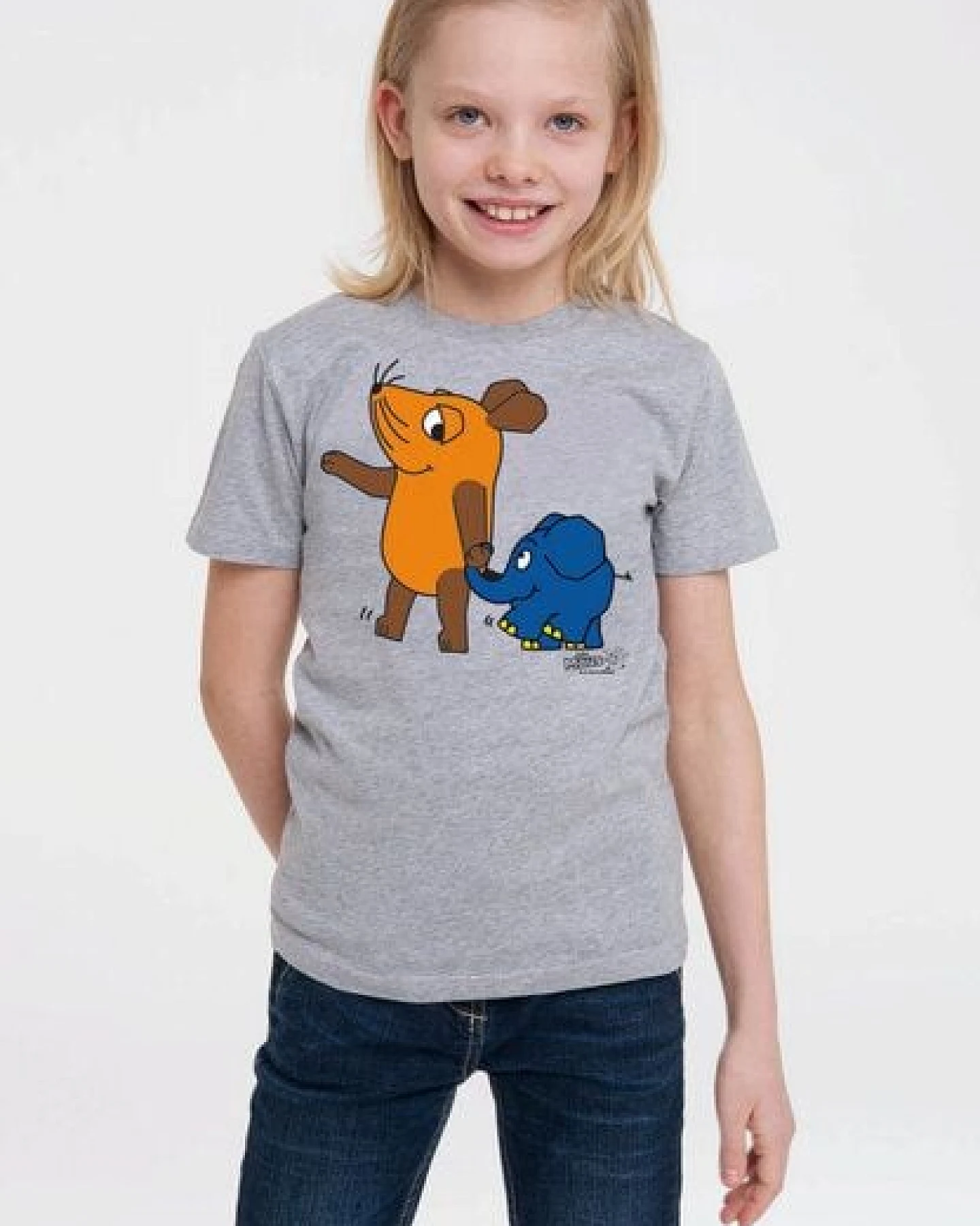 LOGOSH!RT LOGOSHIRT - Die Sendung mit der Maus - Maus & Elefant - Bio T-Shirt Print - Kinder - Jungen & Mädchen – Ansicht 4