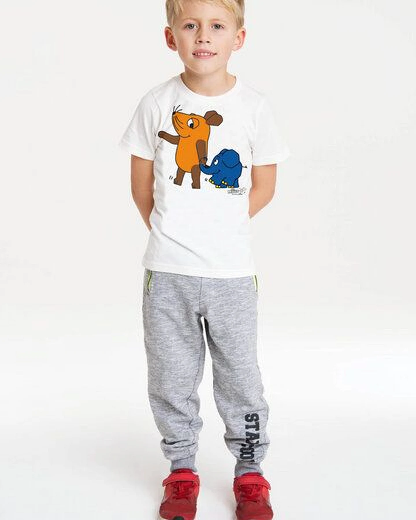 LOGOSH!RT LOGOSHIRT - Die Sendung mit der Maus - Maus & Elefant - Bio T-Shirt Print - Kinder - Jungen & Mädchen – Ansicht 3