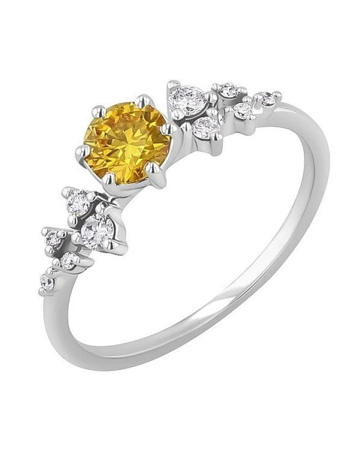 Eppi Verlobungsring mit 0.44ct IGI-zertifiziertem gelbem Lab Grown Diamanten Olha