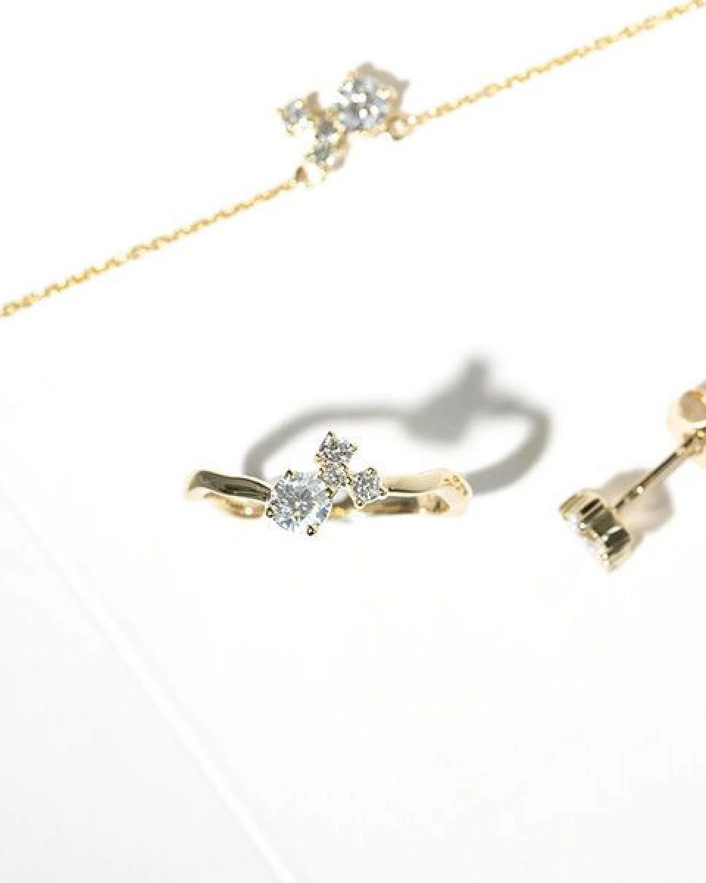 Eppi Cluster Schmuckset mit Moissaniten und Lab Grown Diamanten Halli – Ansicht 3
