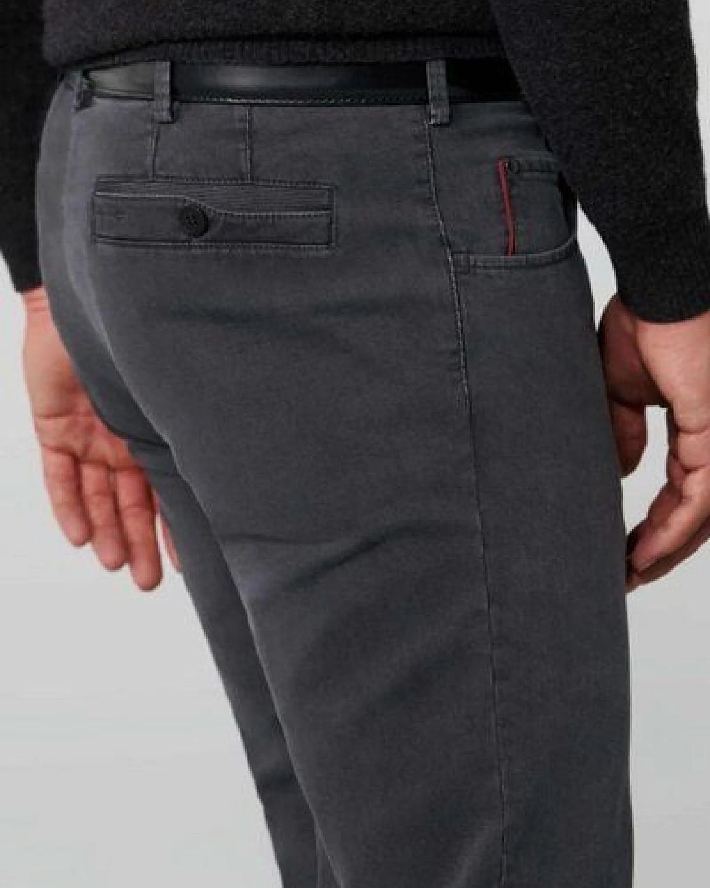 MEYER Bi-Colour Wool Look Chino – Ansicht 4