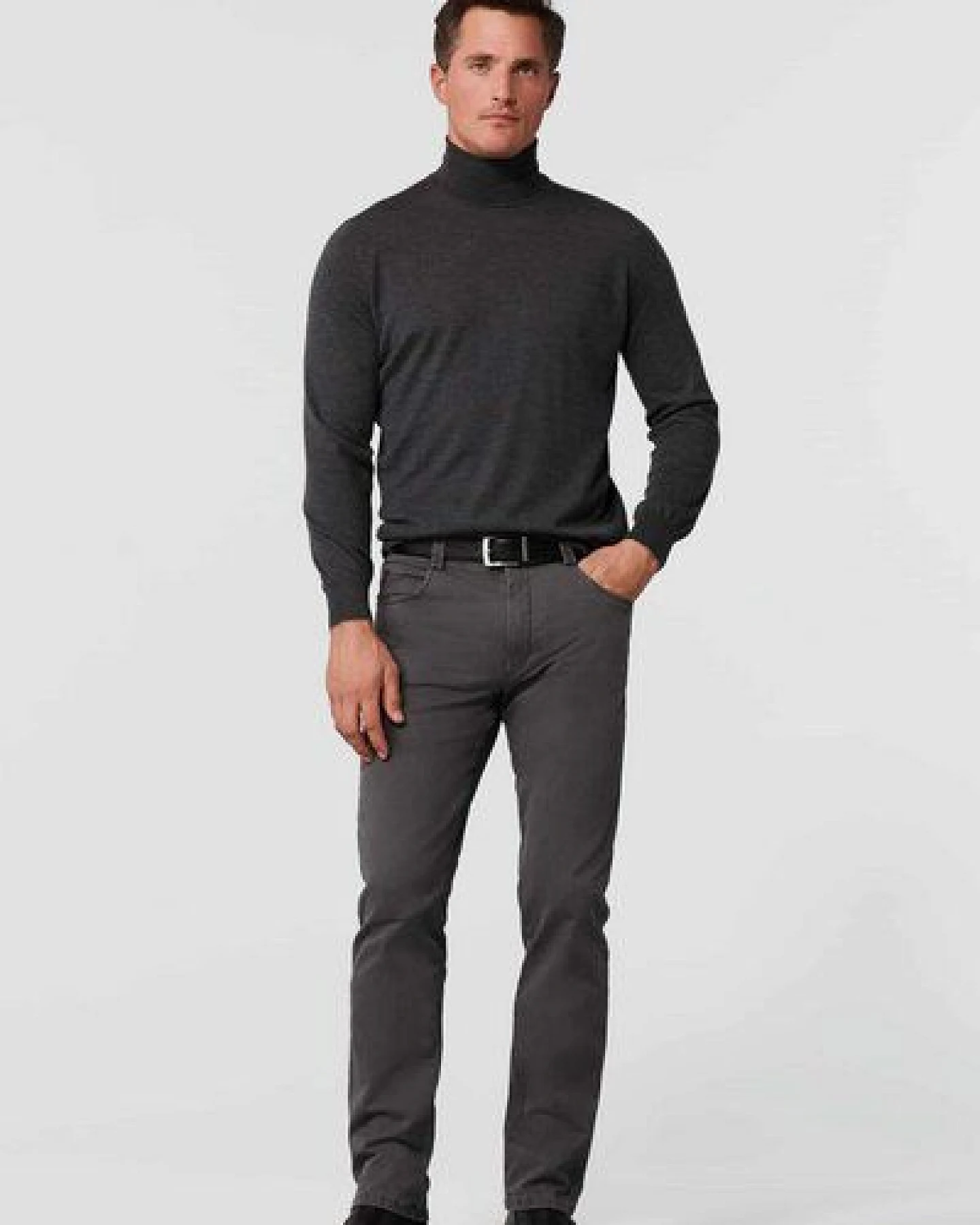 MEYER Bi-Colour Wool Look Chino – Ansicht 2