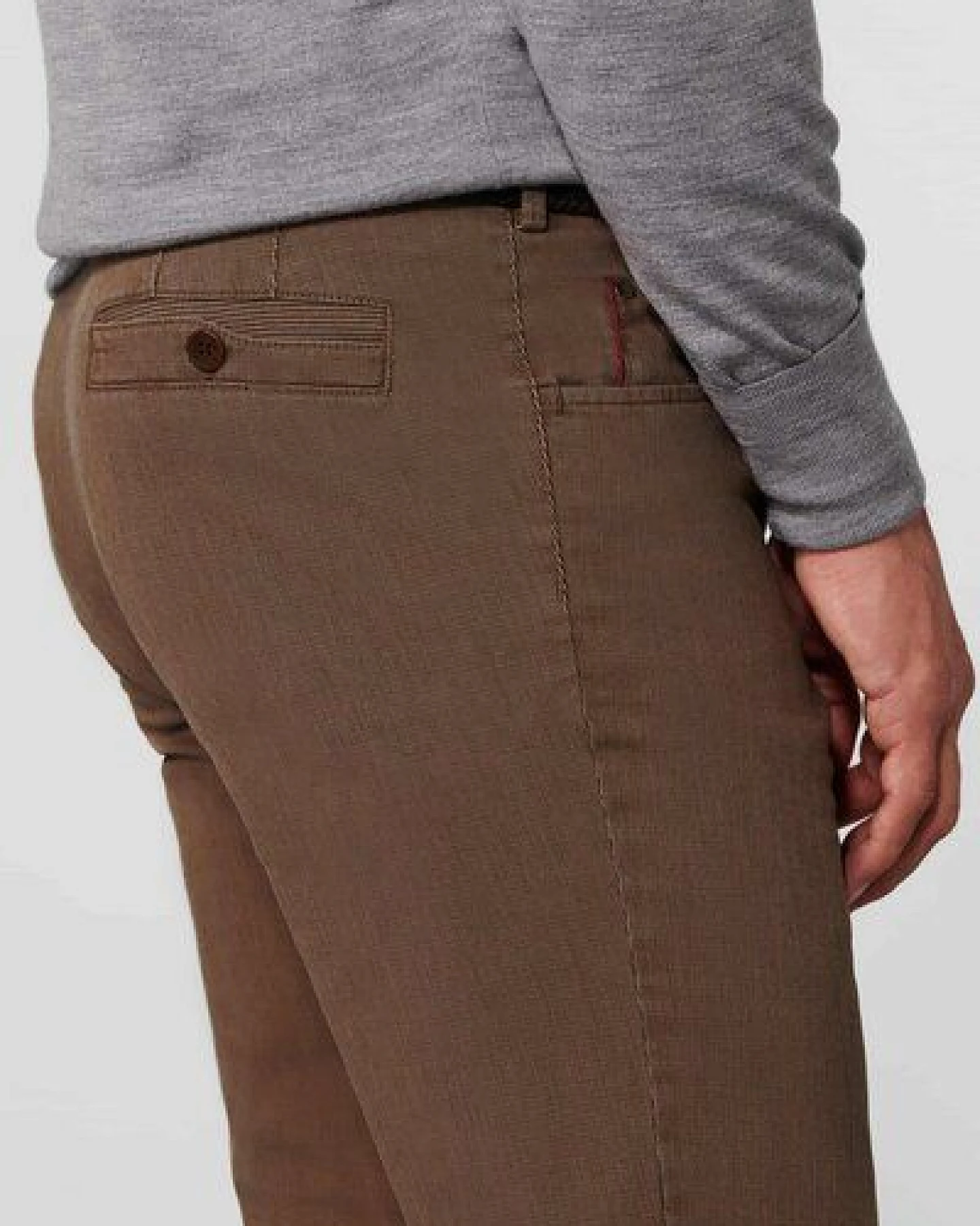 MEYER Bi-Colour Wool Look Chino – Ansicht 4