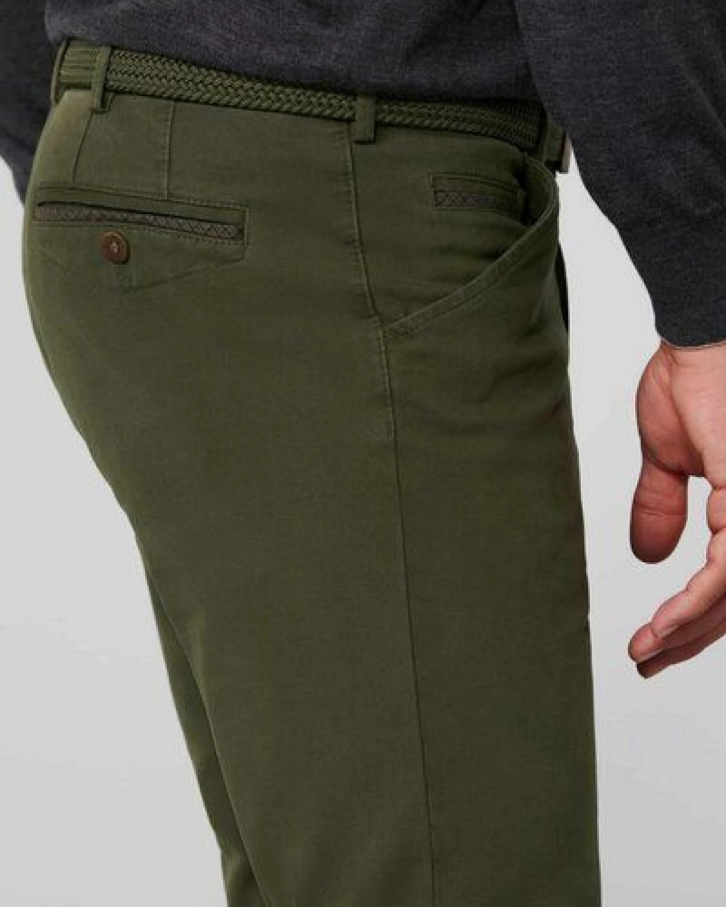 MEYER Flammé Double-Dyed Baumwoll-Chino – Ansicht 4