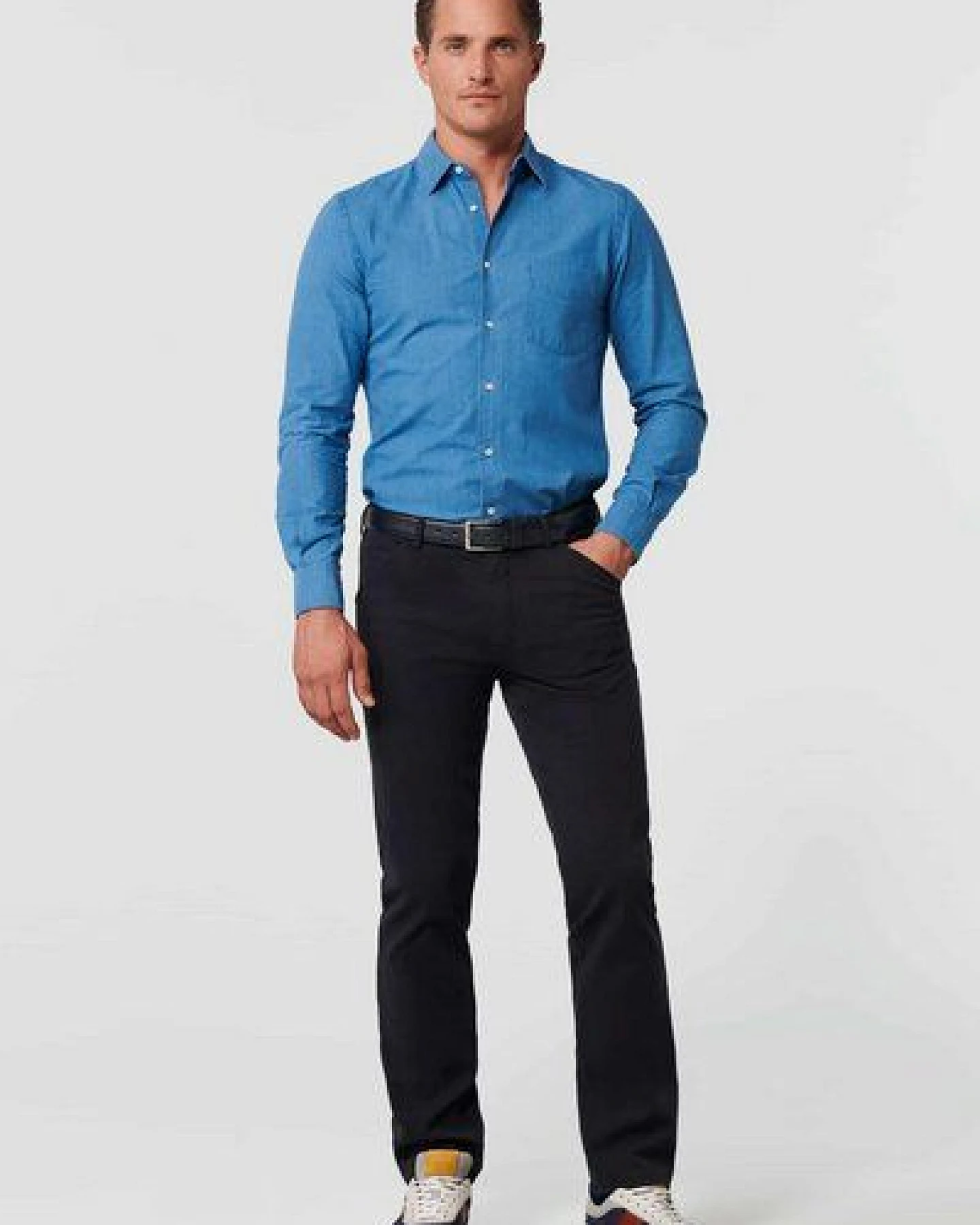 MEYER Flammé Double-Dyed Baumwoll-Chino – Ansicht 2