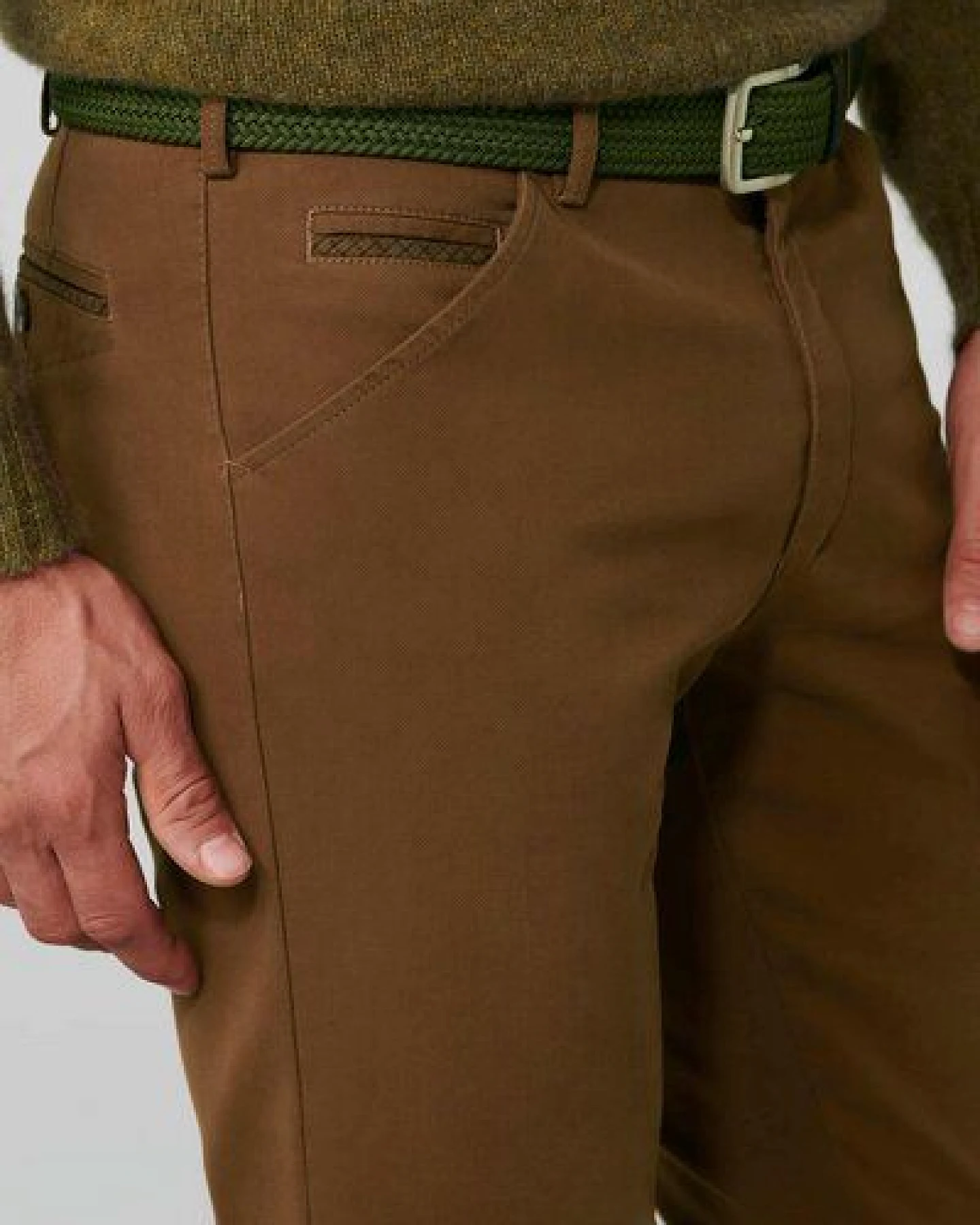 MEYER Flammé Double-Dyed Baumwoll-Chino – Ansicht 3