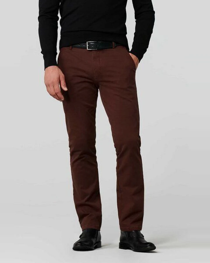 MEYER Micro Print Baumwoll Twill Chino