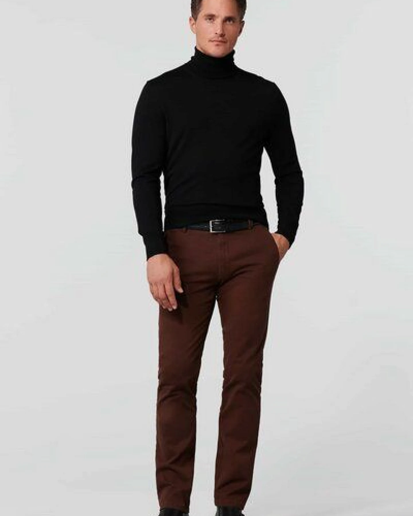 MEYER Micro Print Baumwoll Twill Chino – Ansicht 2