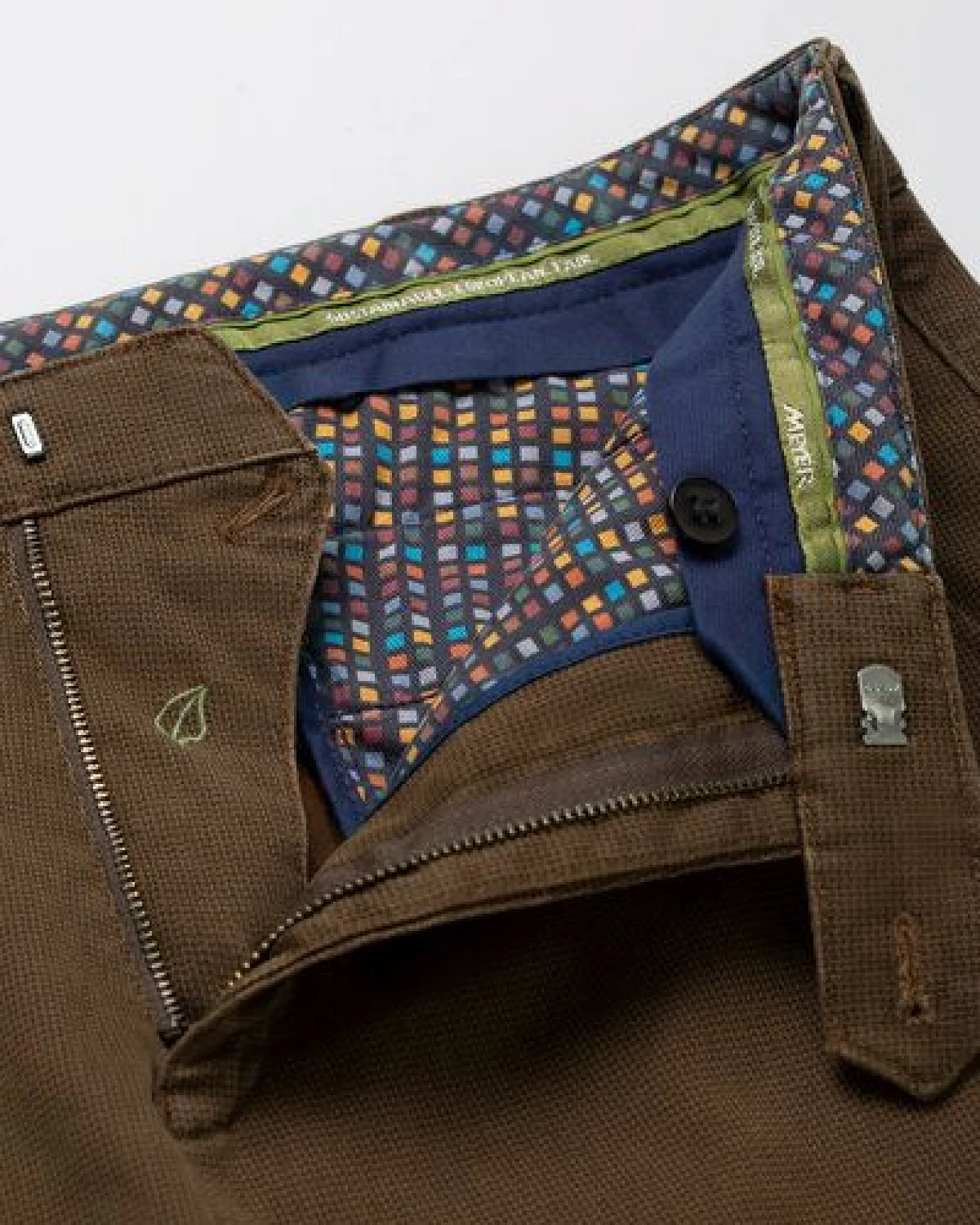 MEYER Micro Print Baumwoll Twill Chino – Ansicht 4