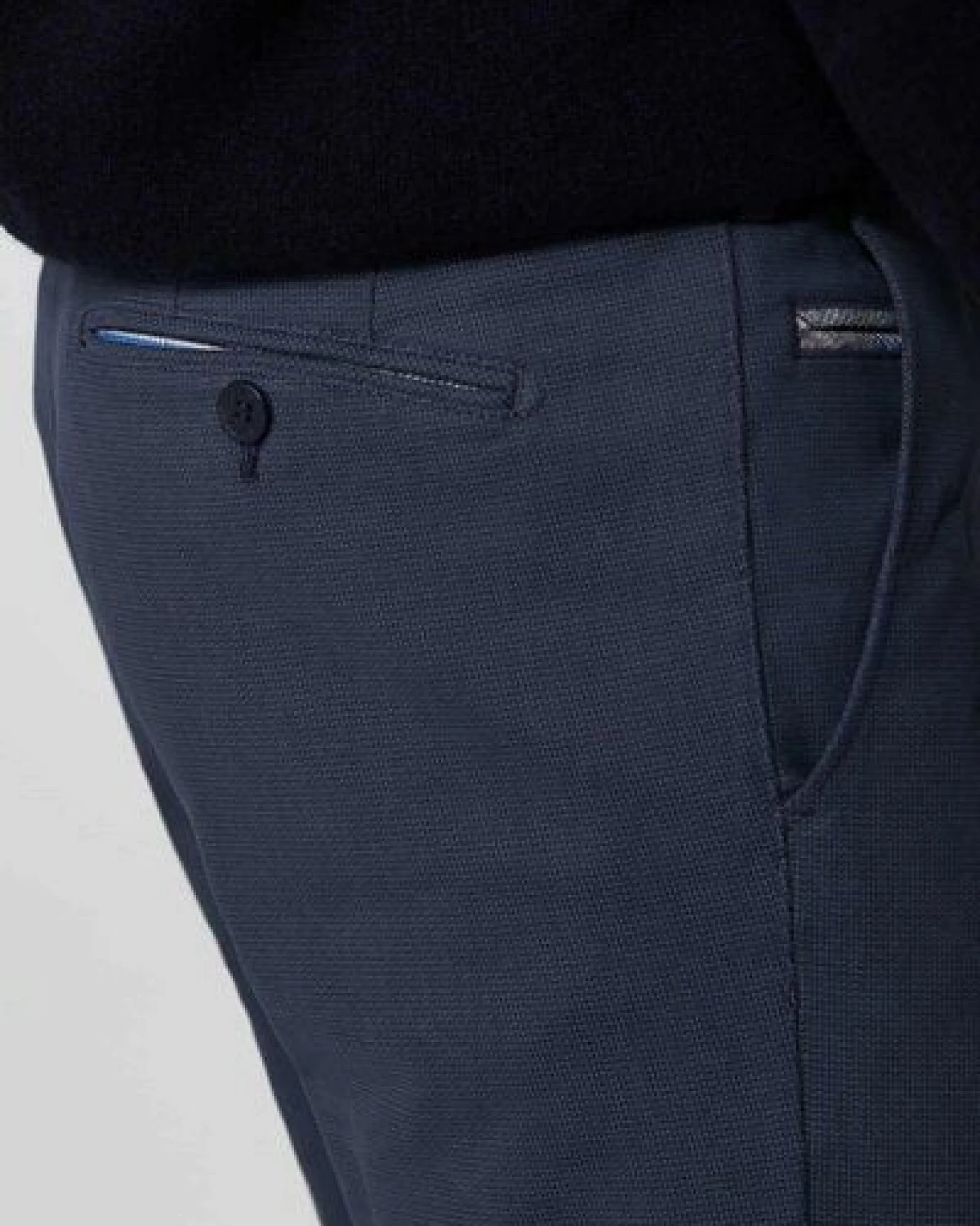 MEYER Micro Print Baumwoll Twill Chino – Ansicht 4