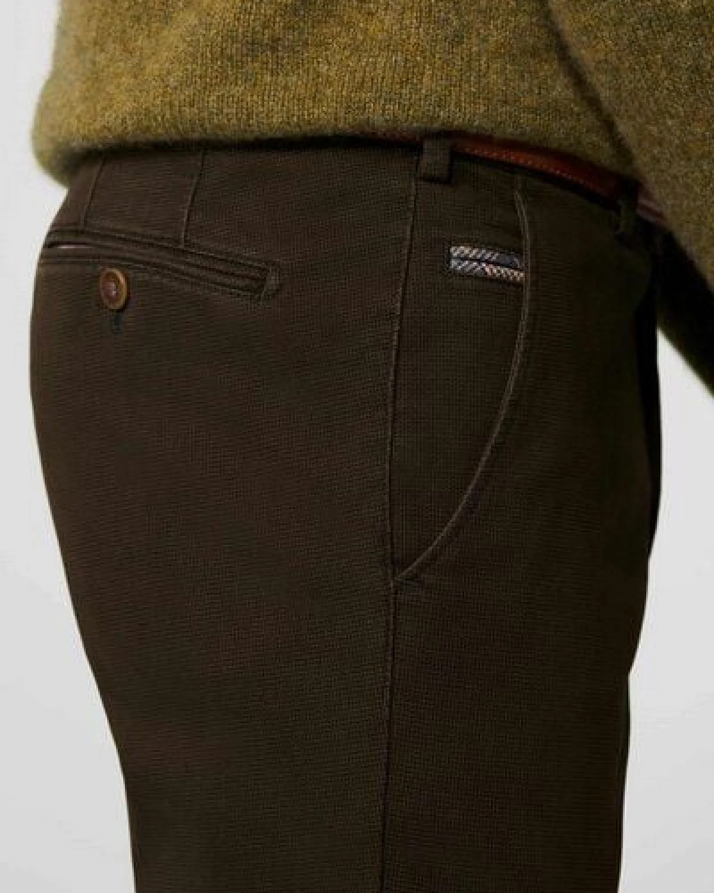 MEYER Micro Print Baumwoll Twill Chino – Ansicht 4