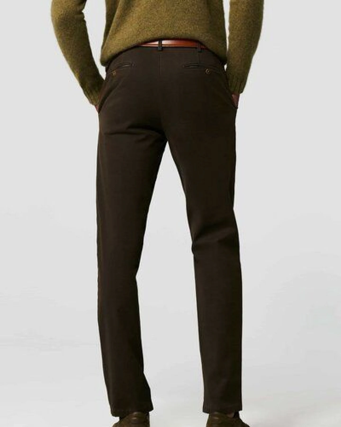 MEYER Micro Print Baumwoll Twill Chino – Ansicht 3