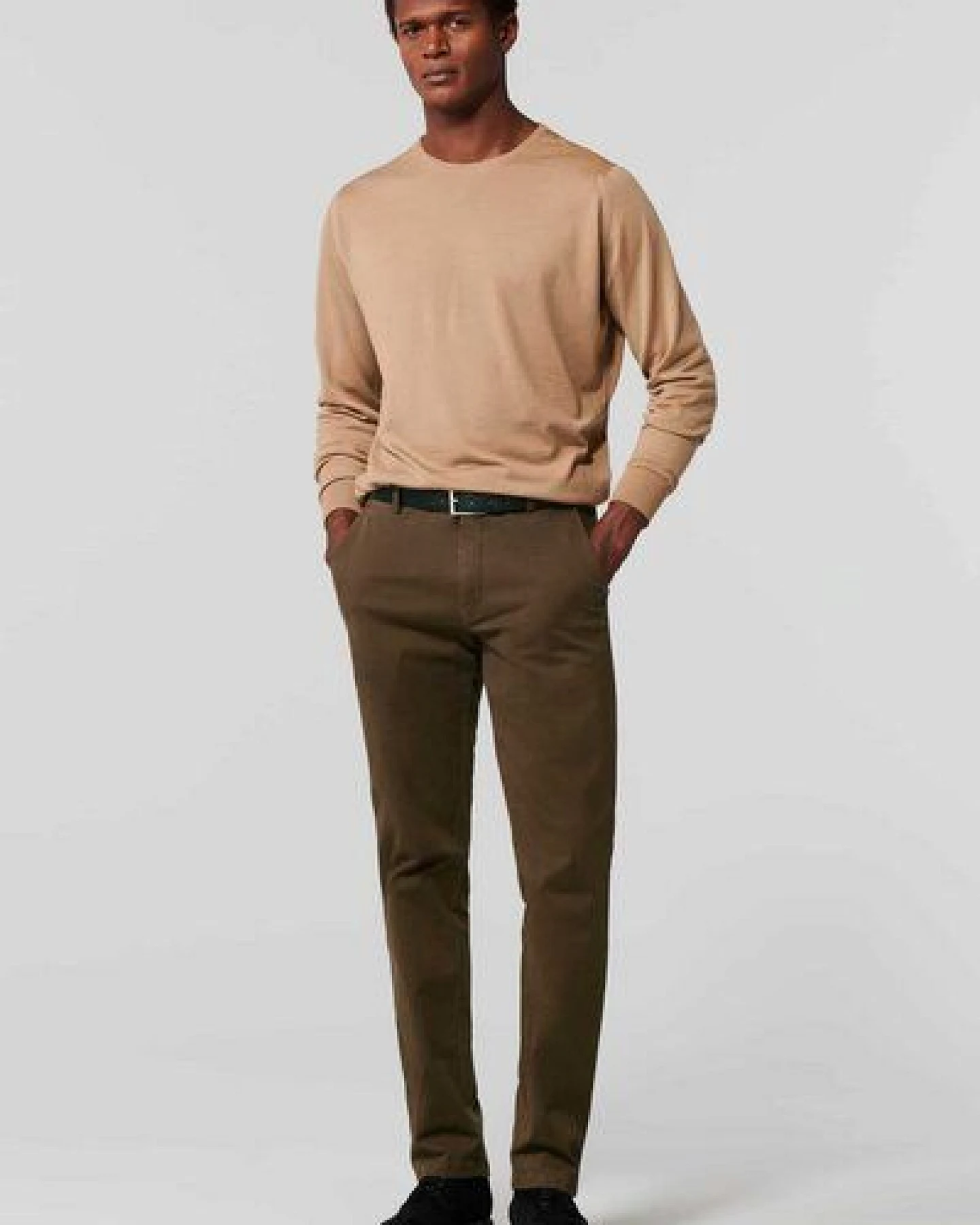 MEYER Micro Print Baumwoll Twill Chino – Ansicht 2