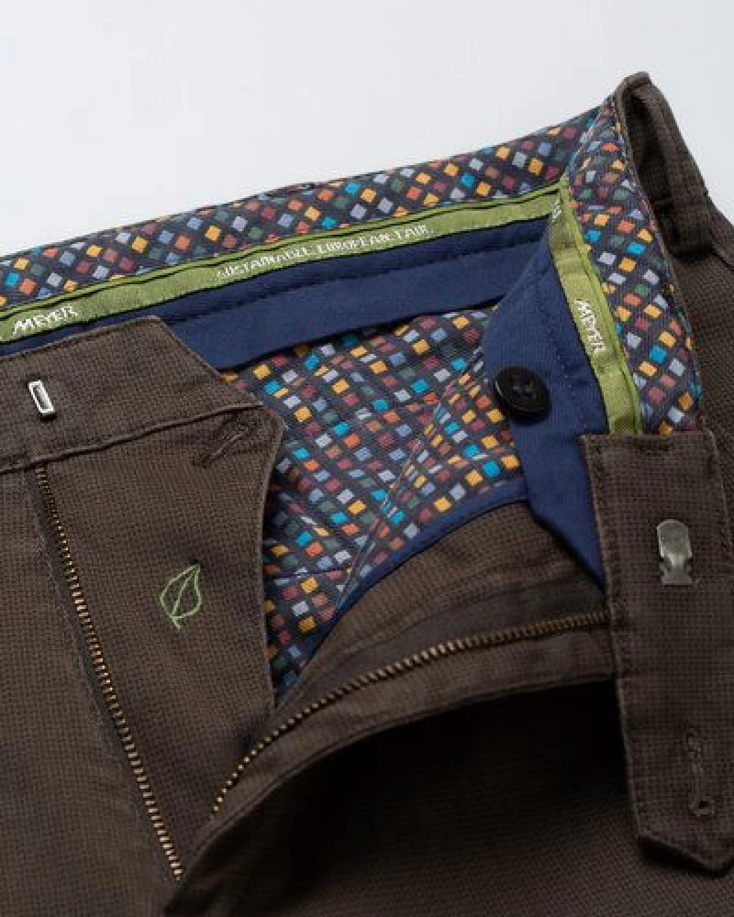 MEYER Micro Print Baumwoll Twill Chino – Ansicht 3