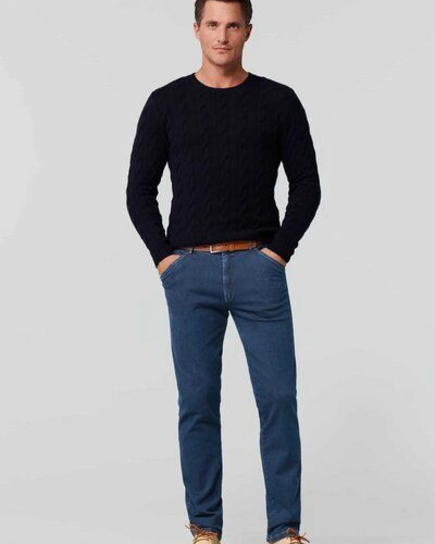 MEYER Bi-Colour Super-Stretch Denim – Ansicht 2