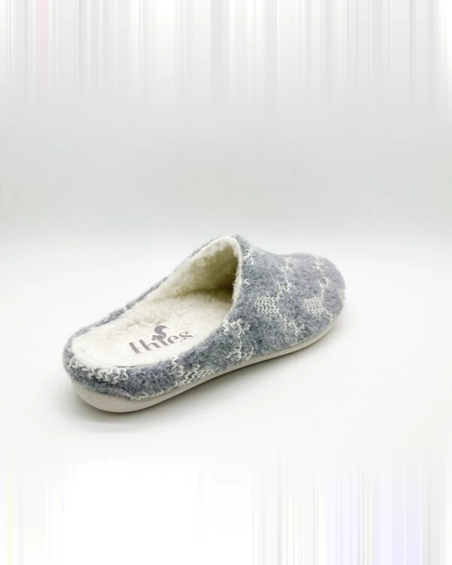 Veganer Reindeer Slipper "thies ® PET", fair, mit Wechselfussbett – Ansicht 3