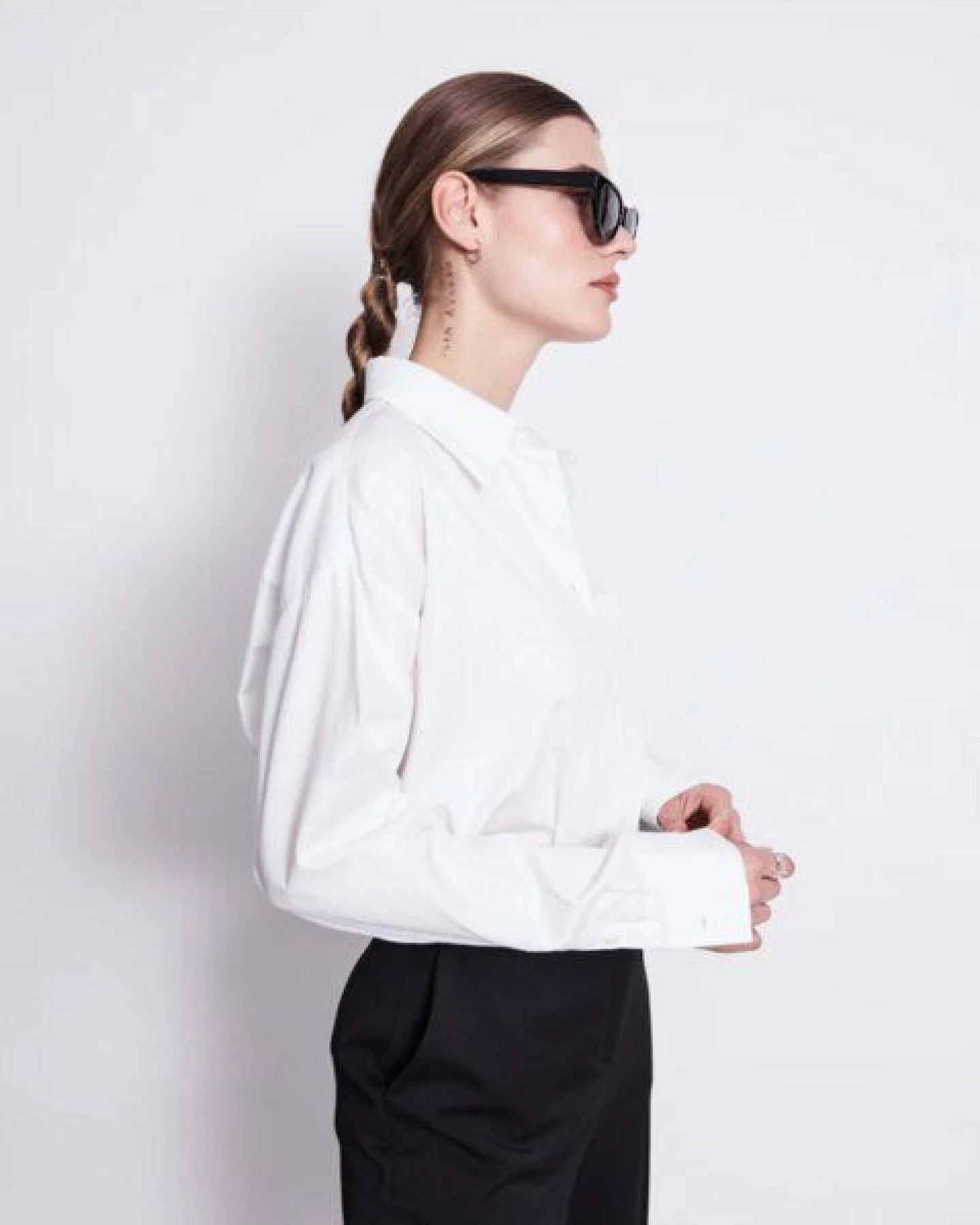 JAN N JUNE Oversized Baumwoll Bluse MAMRO – Ansicht 2