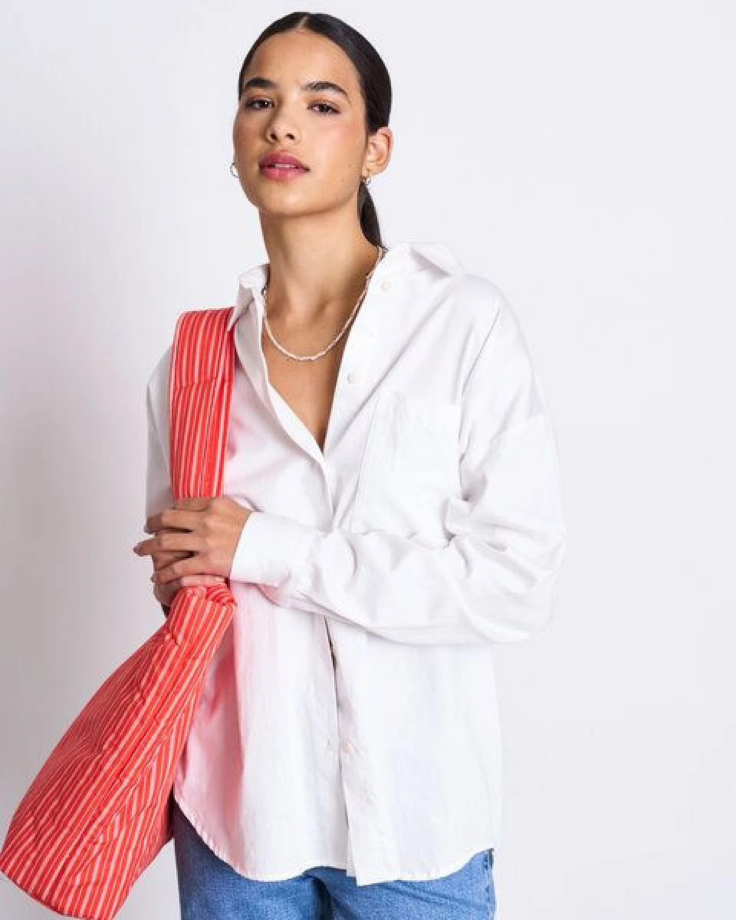 JAN N JUNE Oversized Baumwoll Bluse MAMRO – Ansicht 3