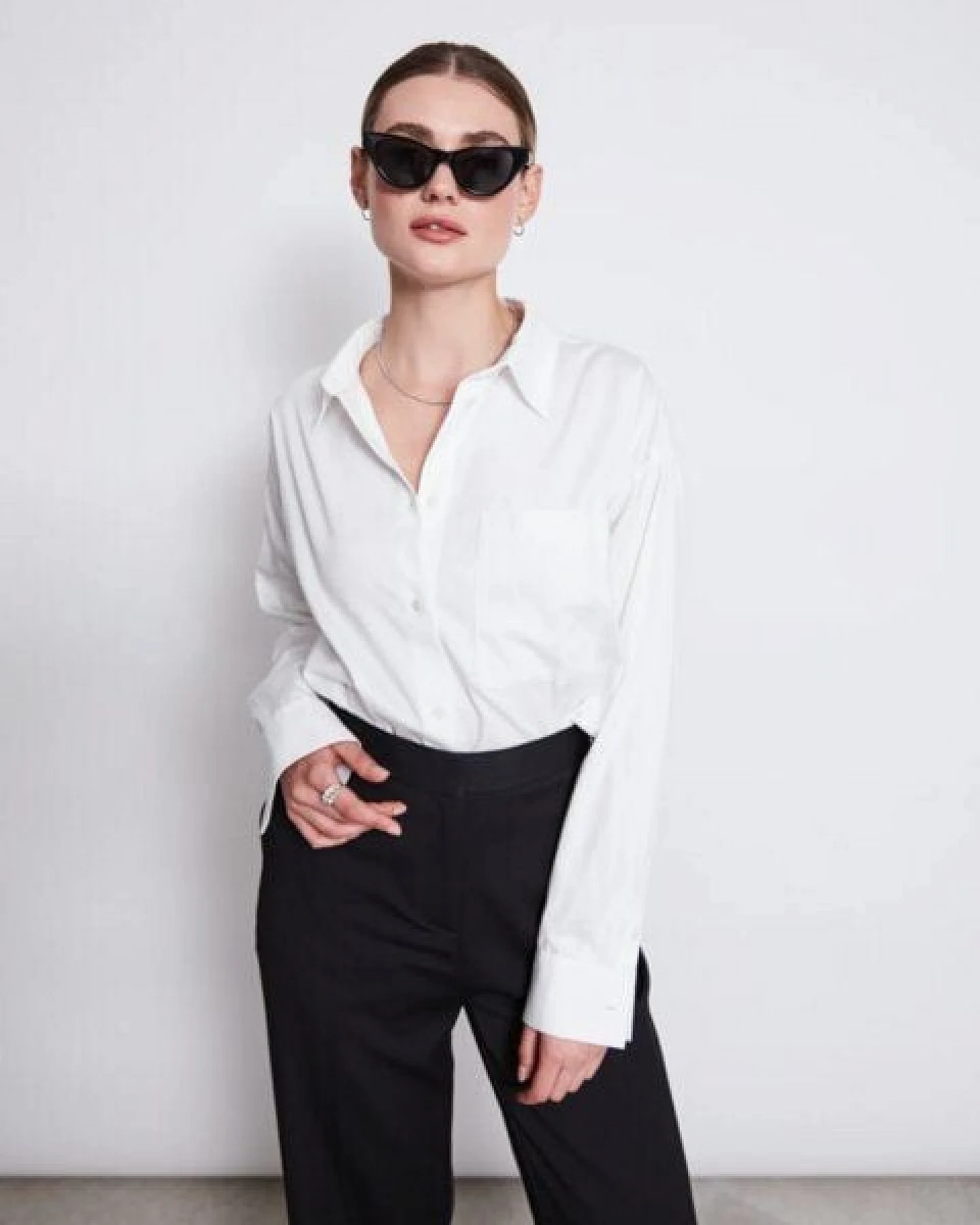 JAN N JUNE Oversized Baumwoll Bluse MAMRO – Ansicht 4
