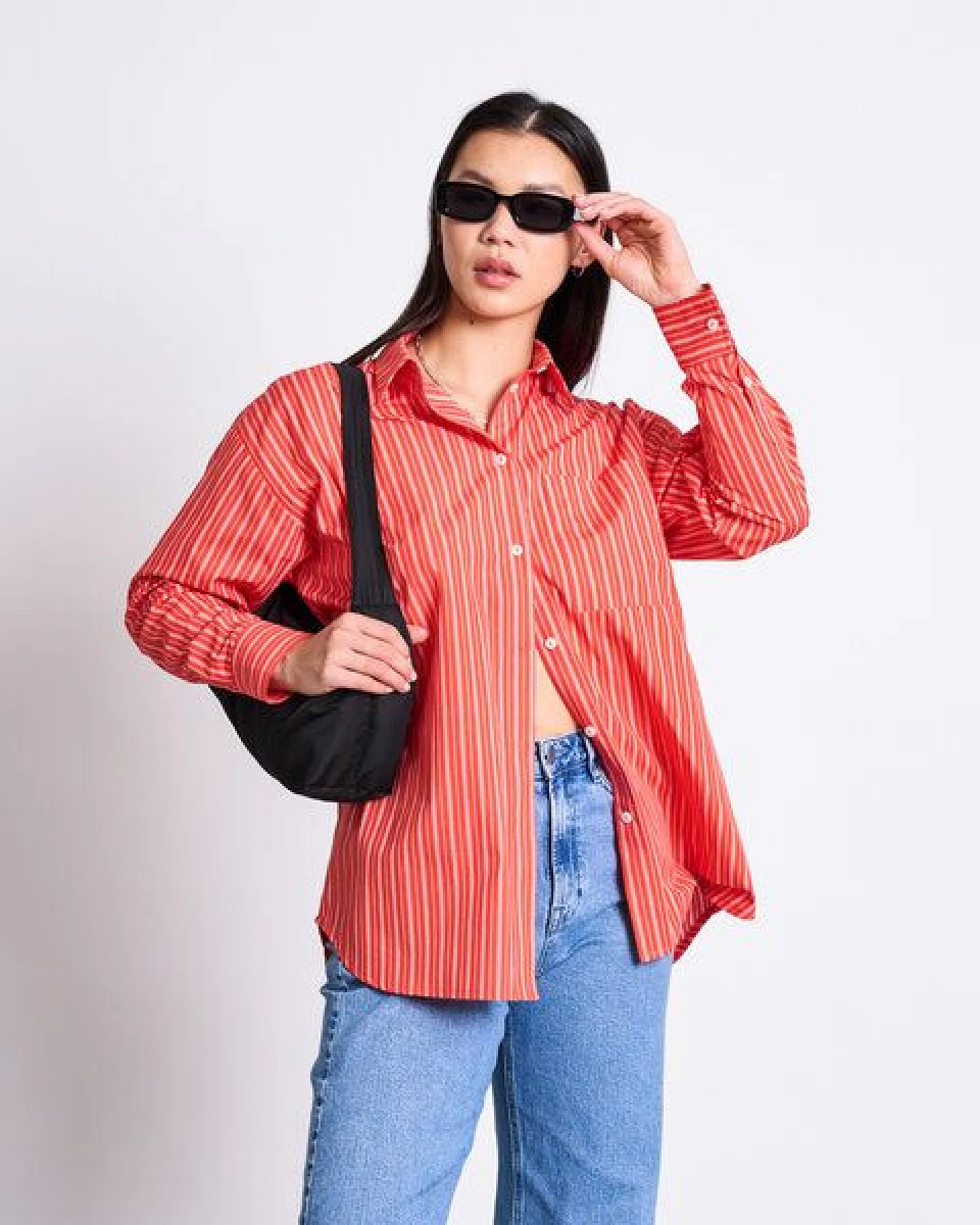 JAN N JUNE Oversized Baumwoll Bluse MAMRO – Ansicht 2