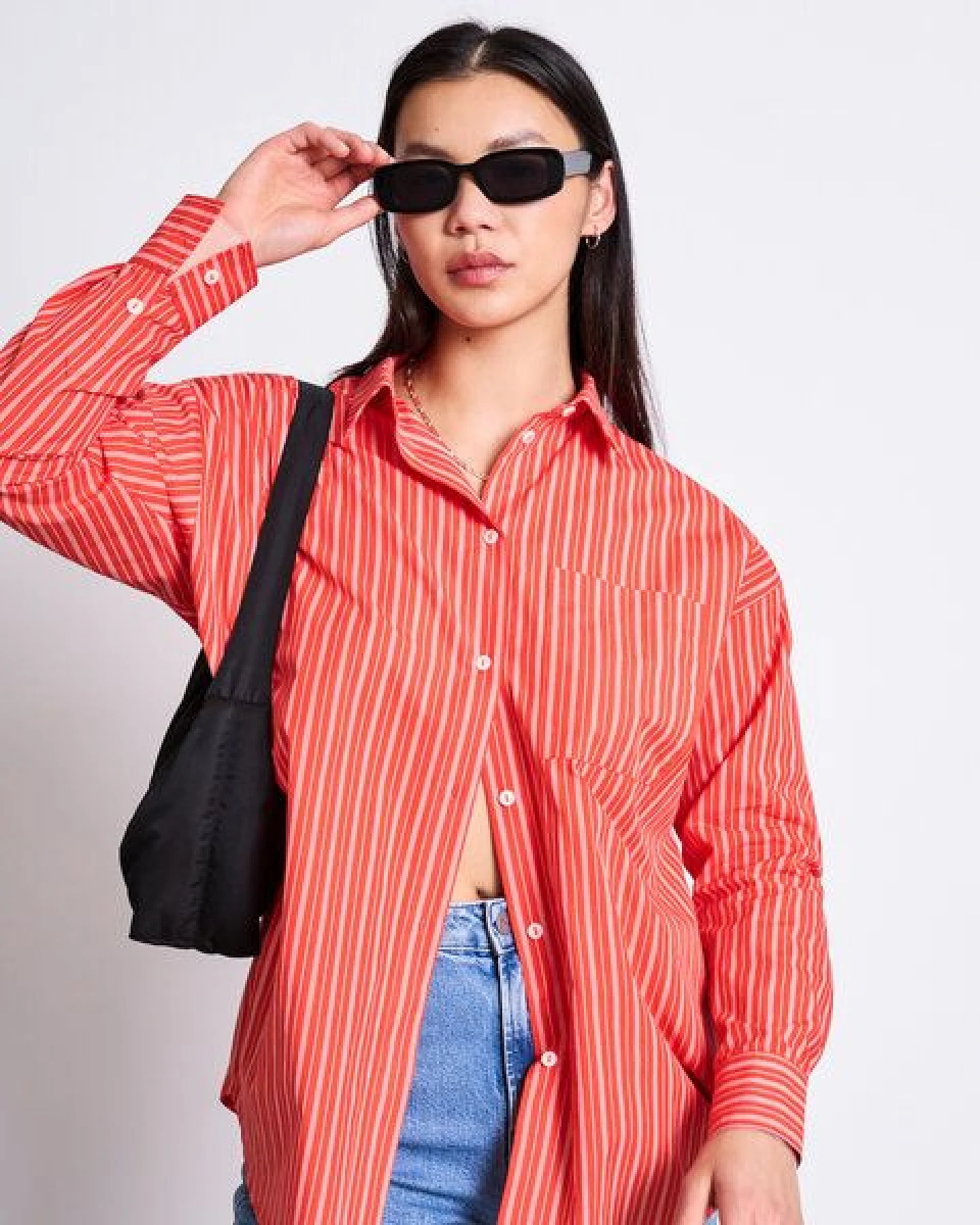 JAN N JUNE Oversized Baumwoll Bluse MAMRO – Ansicht 4