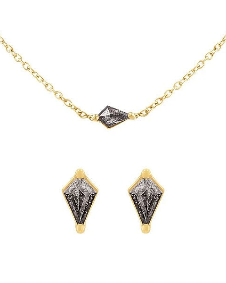 Eppi Schmuckset mit Salt and Pepper Diamanten Elny