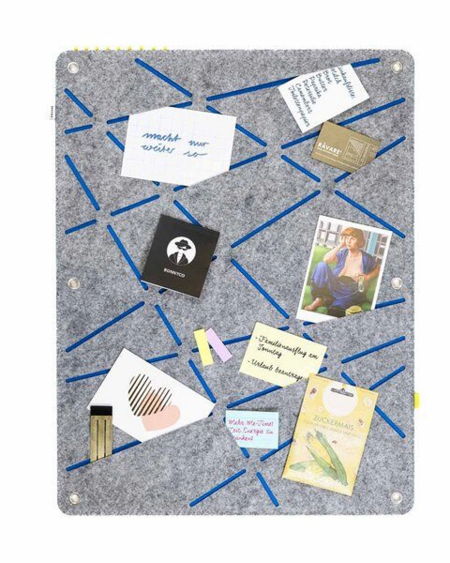 Rechteck-Pinnwand zum Stecken und Pinnen aus Filz, Memoboard mal anders von RÅVARE (REK) – Ansicht 3
