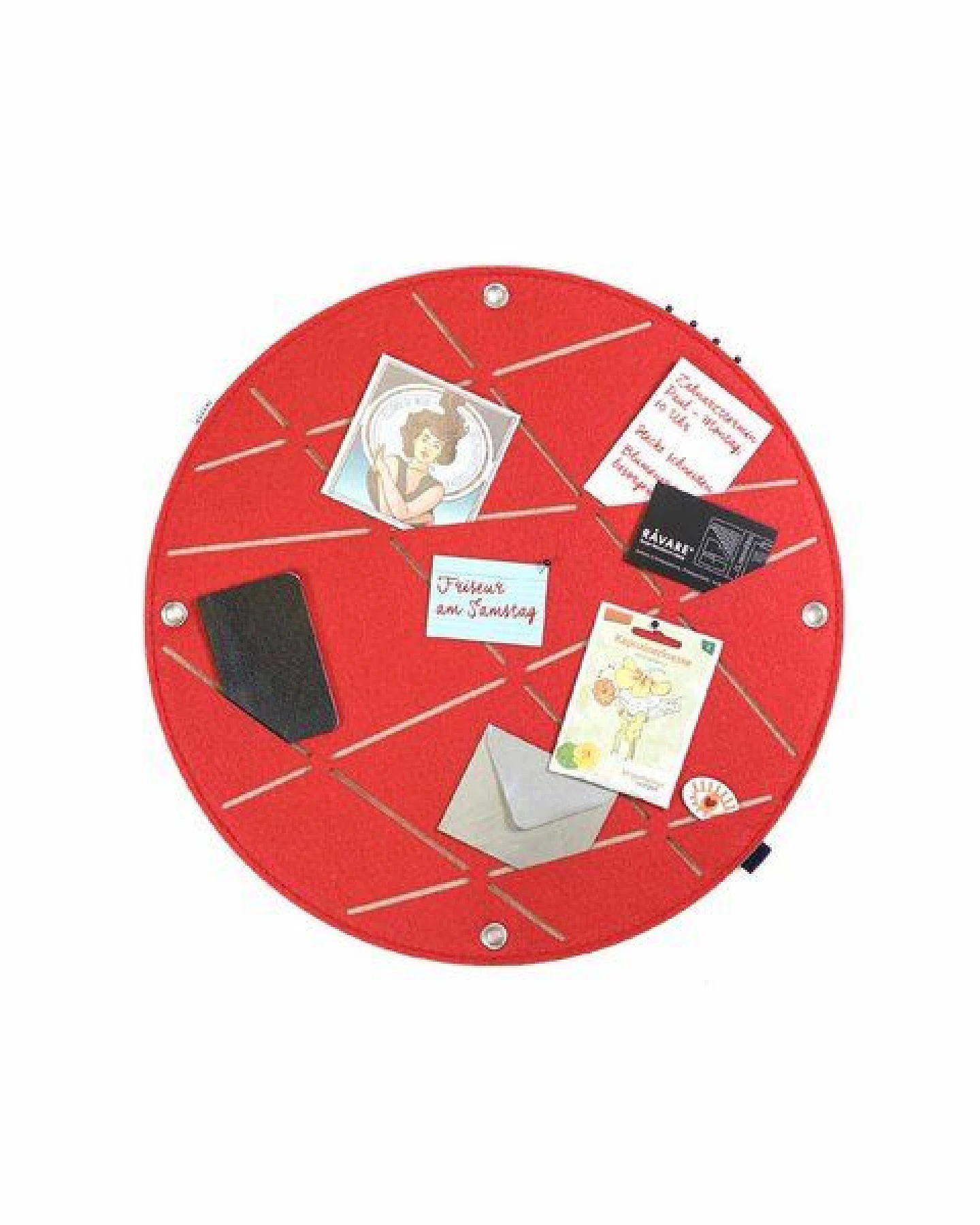 Kreis-Pinnwand zum Stecken und Pinnen aus Filz, Memoboard mal anders von RÅVARE (CIR) – Ansicht 2