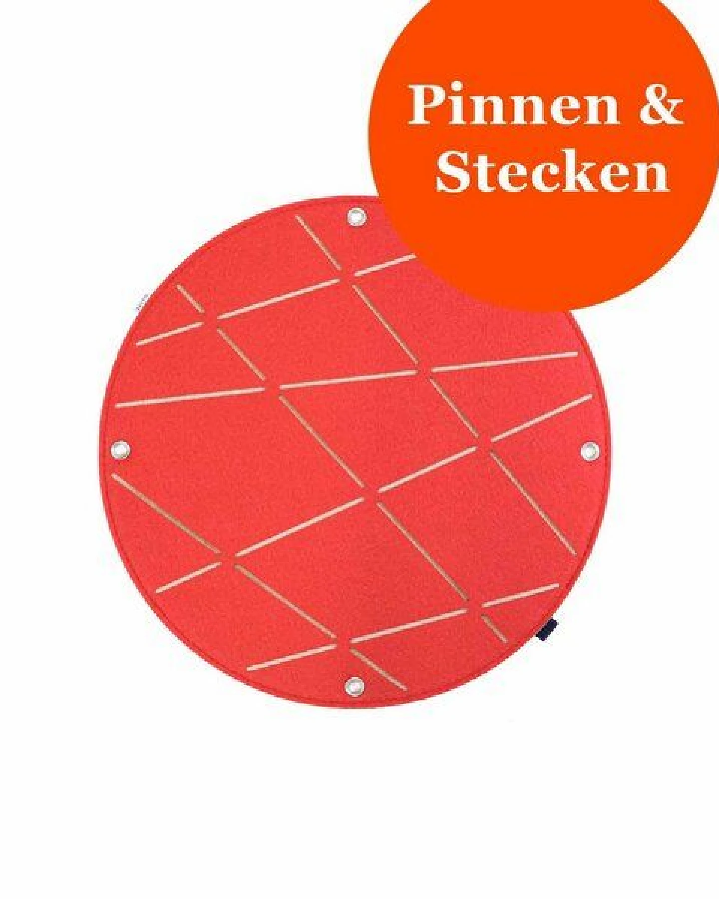 Kreis-Pinnwand zum Stecken und Pinnen aus Filz, Memoboard mal anders von RÅVARE (CIR) – Ansicht 4