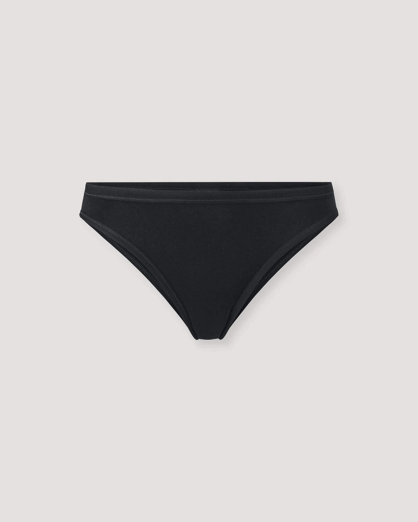 hessnatur Damen Slip Low Cut PURE BALANCE aus Bio-Baumwolle und TENCEL™ Modal - schwarz - Größe 42 – Ansicht 3