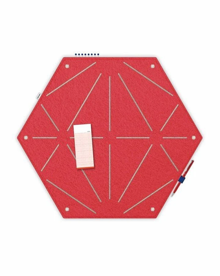 Hexagon-Pinnwand zum Stecken und Pinnen aus Filz, Memoboard mal anders von RÅVARE (HEX)