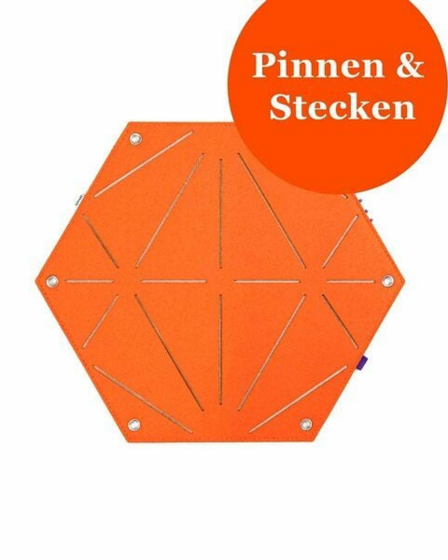 Hexagon-Pinnwand zum Stecken und Pinnen aus Filz, Memoboard mal anders von RÅVARE (HEX) – Ansicht 4
