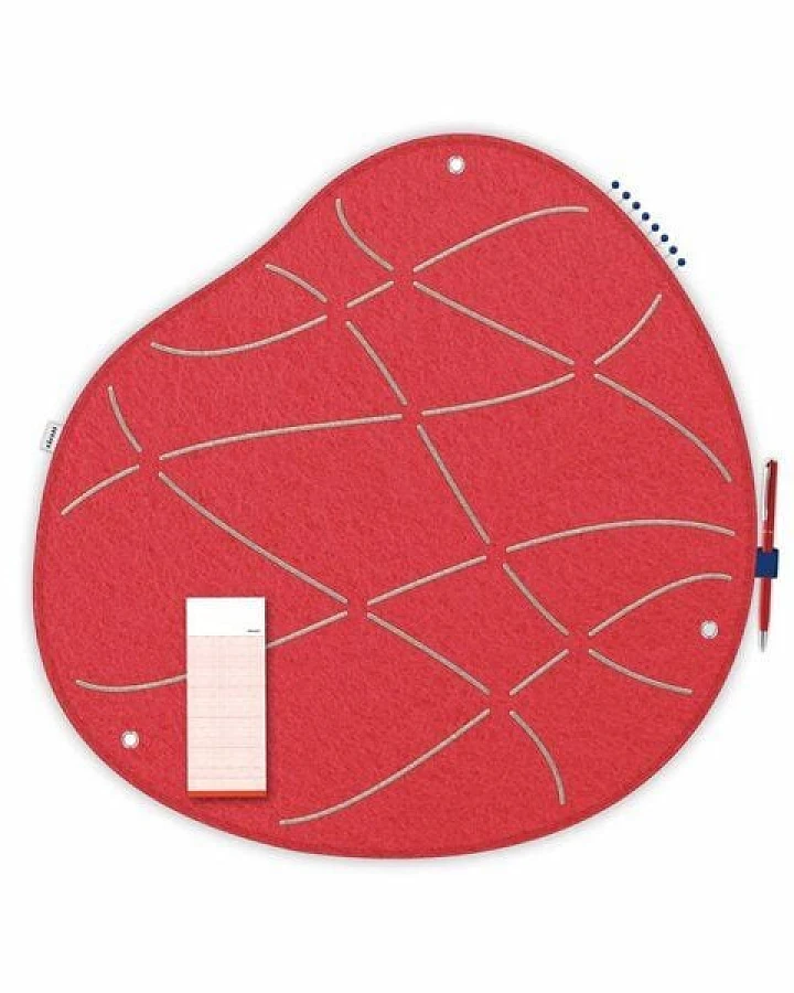 Organische Pinnwand zum Stecken und Pinnen aus Filz, Memoboard mal anders von RÅVARE (OKO-2)