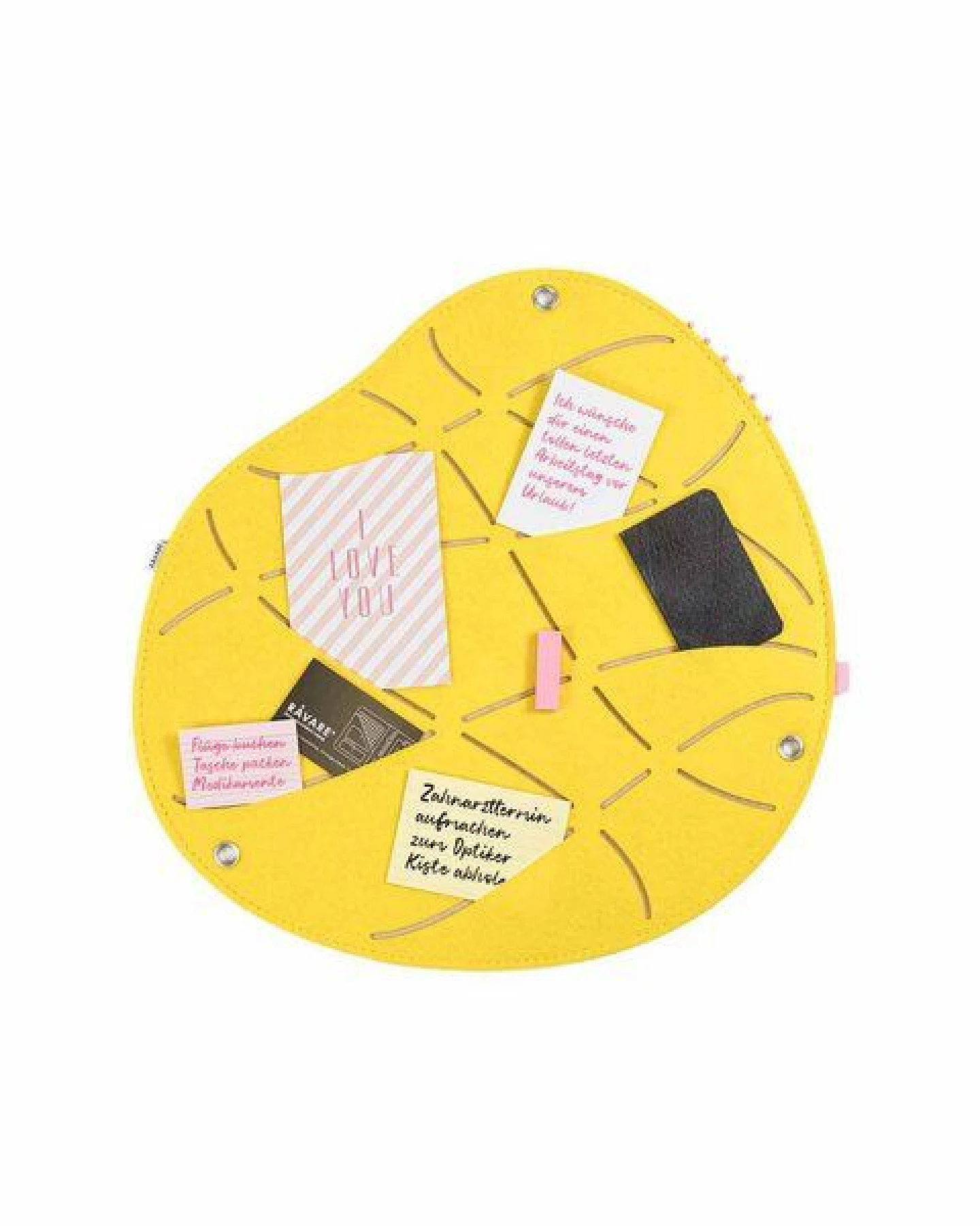 Organische Pinnwand zum Stecken und Pinnen aus Filz, Memoboard mal anders von RÅVARE (OKO-2) – Ansicht 2