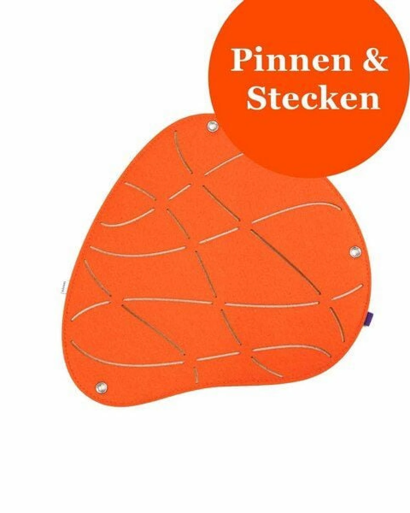 Organische Pinnwand zum Stecken und Pinnen aus Filz, Memoboard mal anders von RÅVARE (OKO-3) – Ansicht 3