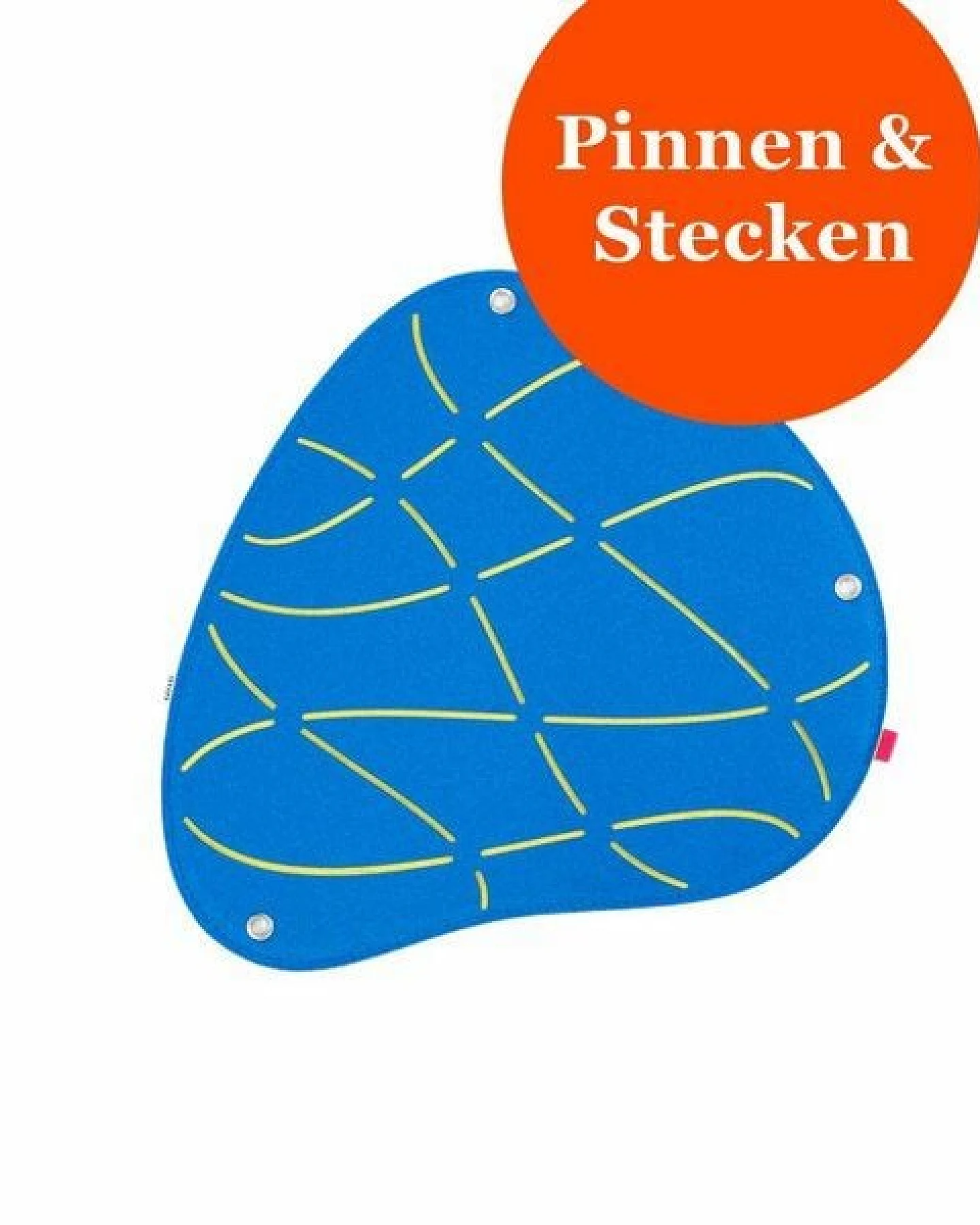 Organische Pinnwand zum Stecken und Pinnen aus Filz, Memoboard mal anders von RÅVARE (OKO-3) – Ansicht 4