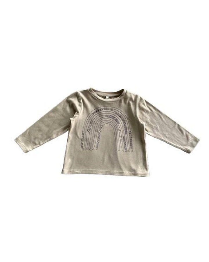 PETER JO Langarmshirt Misha mit Regenbogendruck