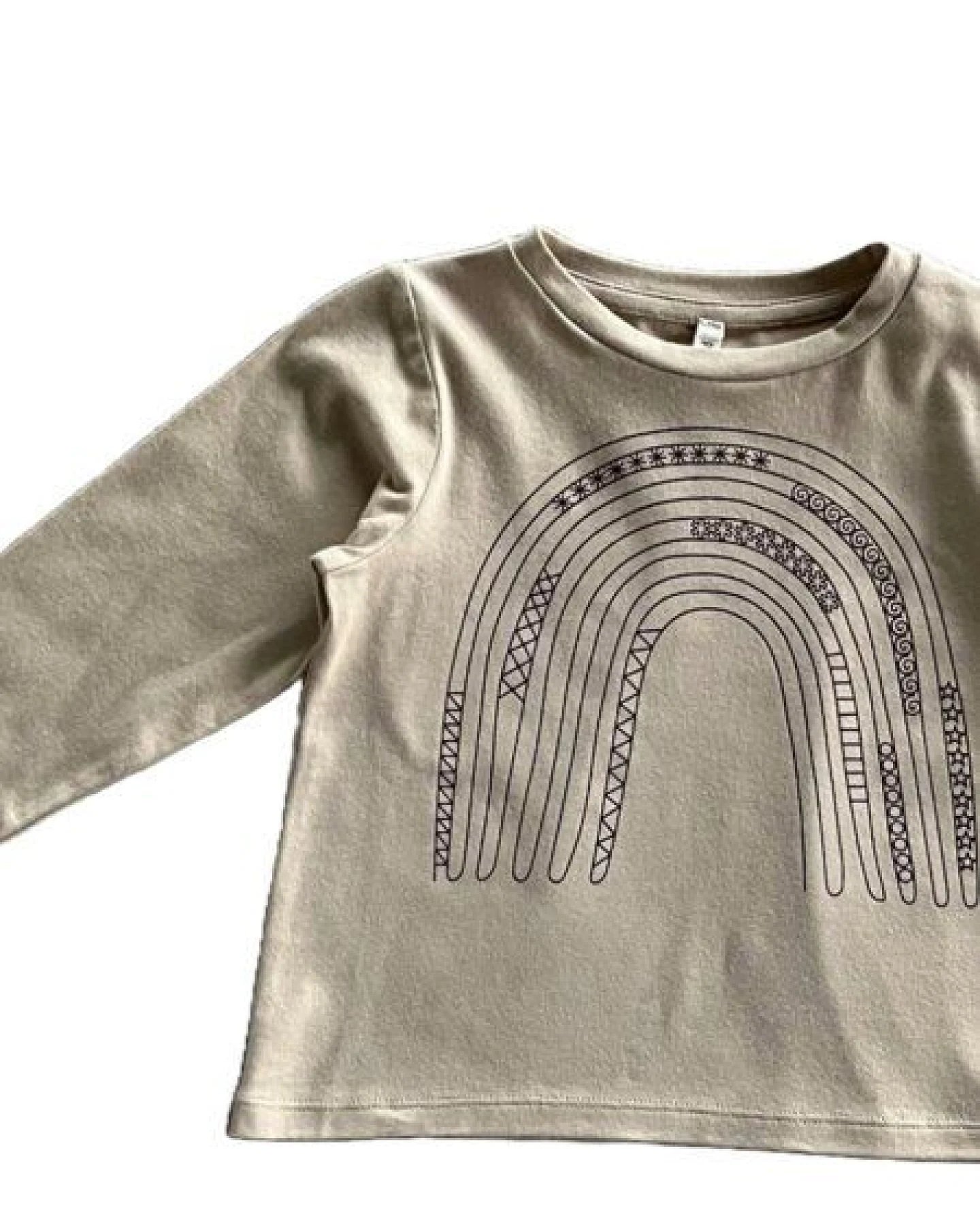 PETER JO Langarmshirt Misha mit Regenbogendruck – Ansicht 2
