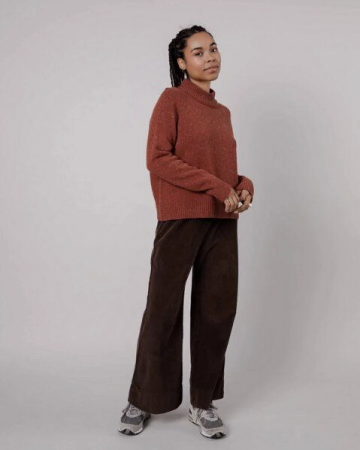 Brava Fabrics Perkins Wool Cropped Sweater Spice