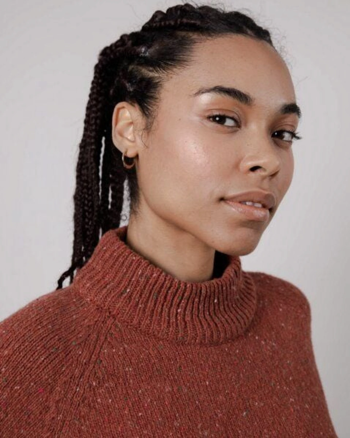 Brava Fabrics Perkins Wool Cropped Sweater Spice – Ansicht 3