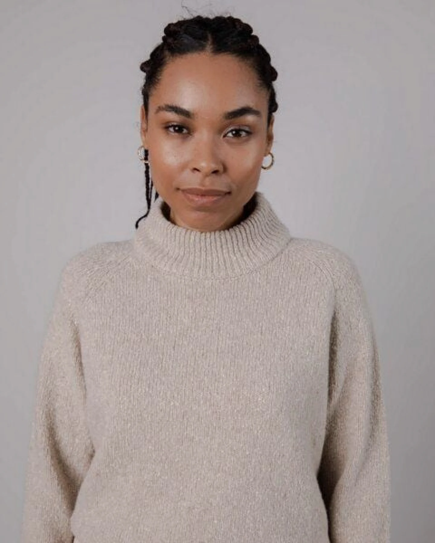Brava Fabrics Perkins Wool Cropped Sweater Beige – Ansicht 3