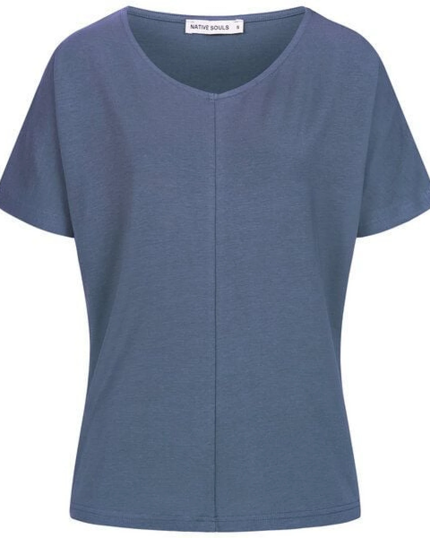 NATIVE SOULS Lyocell Damen V-Neck Shirt Medhu – Ansicht 2