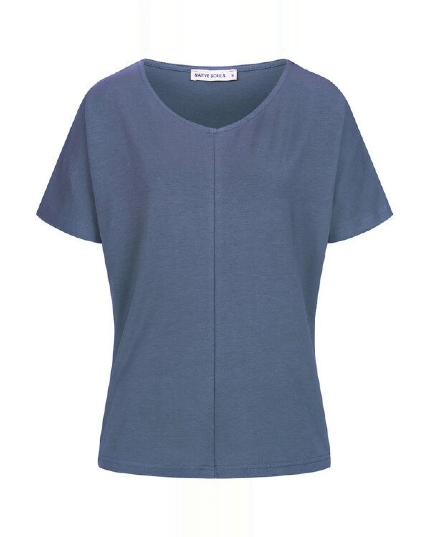 NATIVE SOULS Lyocell Damen V-Neck Shirt Medhu – Ansicht 2