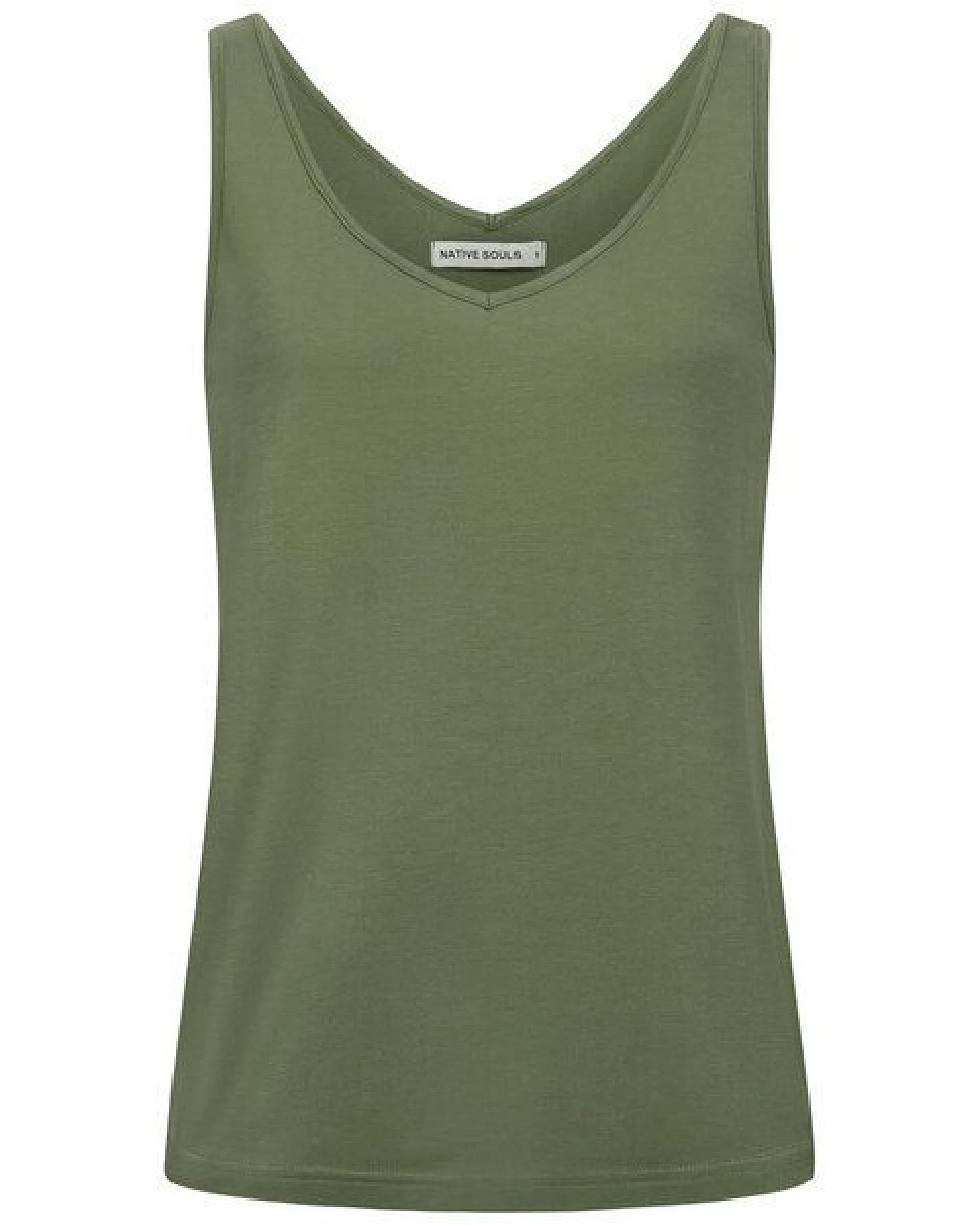 NATIVE SOULS Lyocell Damen V-Neck Top – Ansicht 2