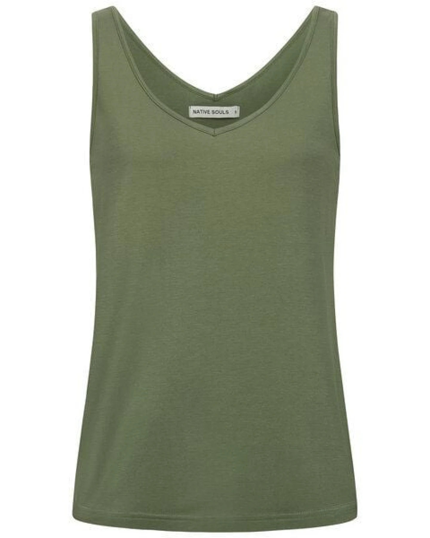 NATIVE SOULS Lyocell Damen V-Neck Top – Ansicht 2