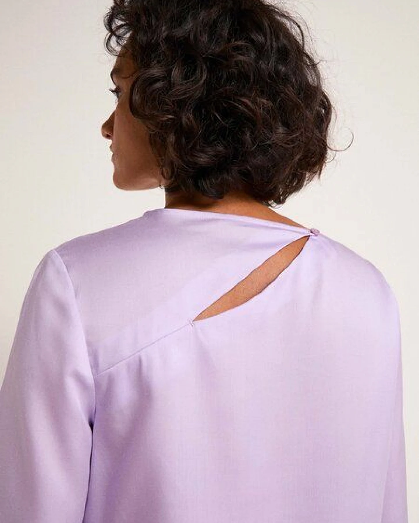 LANIUS Bluse mit Schlitzen aus TENCEL Lyocell – Ansicht 3