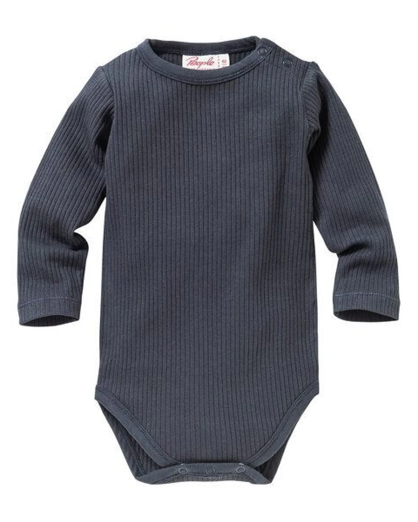 People Wear Organic Langarm-Bodys, uni basic, 2er-Pack, aus Baumwolle (Bio) – Ansicht 2