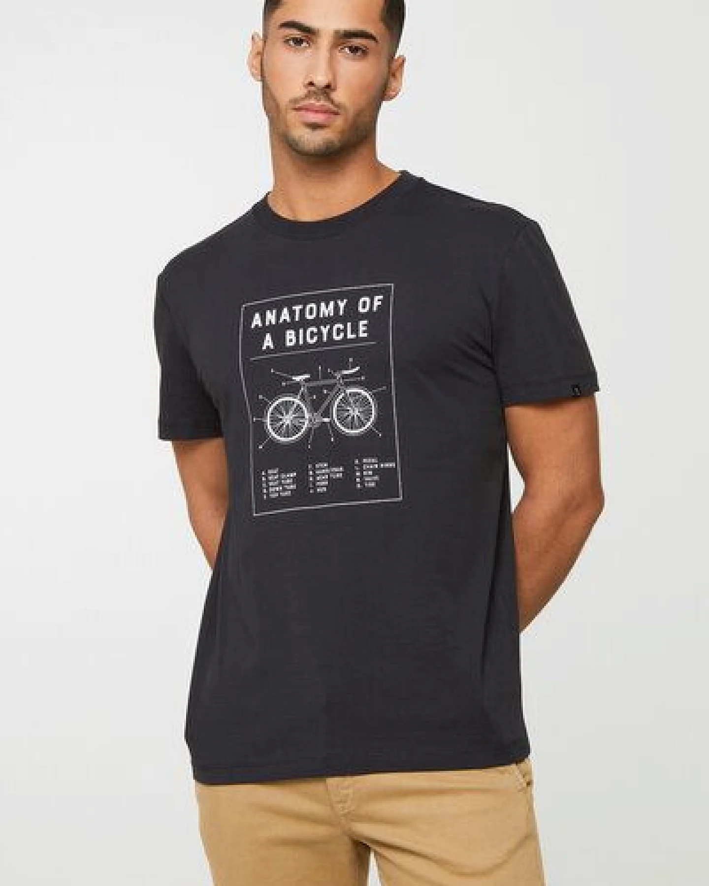 Herren T-Shirt aus Bio-Baumwolle - AGAVE BIKE ANATOMY - recolution – Ansicht 2