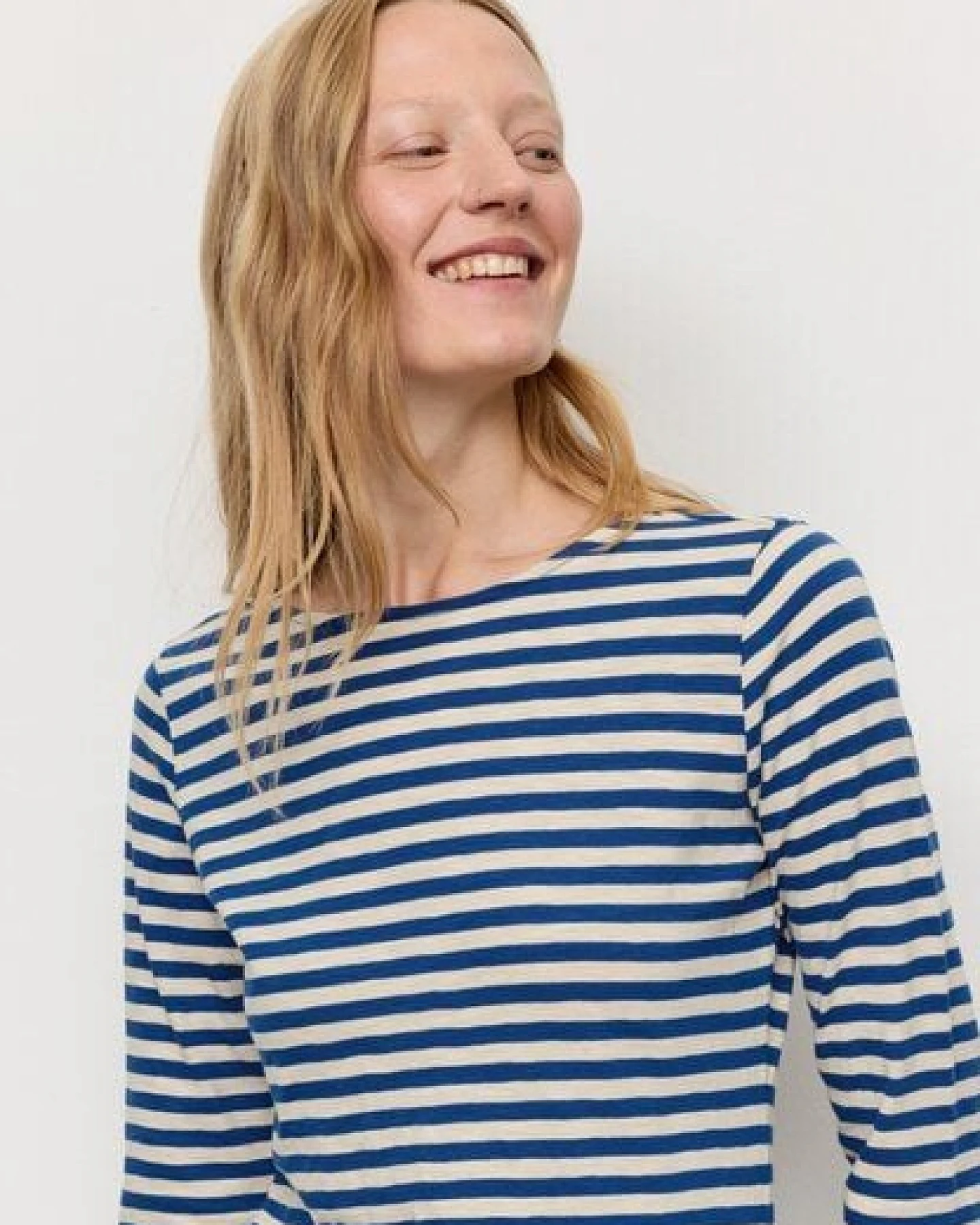 Damen Slub Longsleeve aus Bio-Baumwolle - IRIS STRIPES - recolution – Ansicht 2