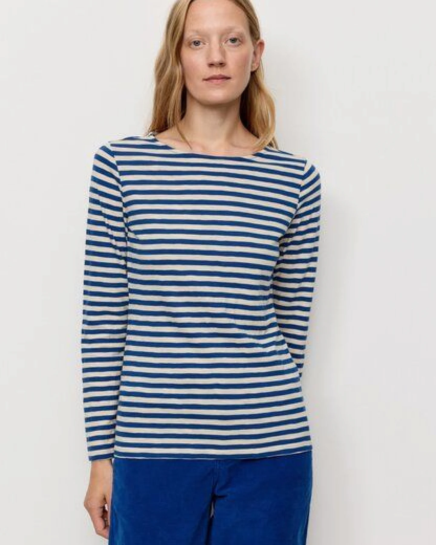 Damen Slub Longsleeve aus Bio-Baumwolle - IRIS STRIPES - recolution – Ansicht 2